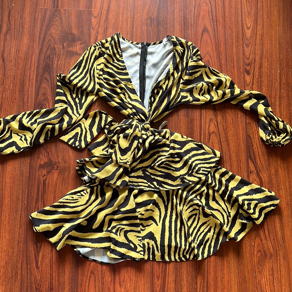 Zebra Print Aline Dress
